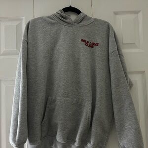Self Love Club Gray Hoodie